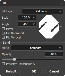 Fill Parameters