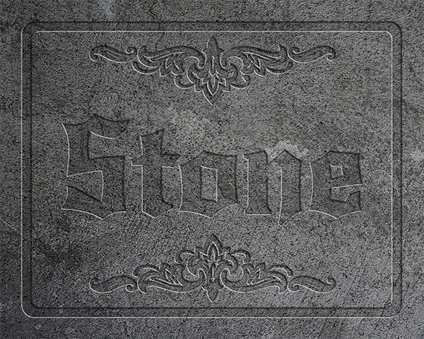 Stone Engraving Effect