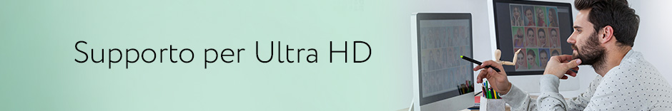 Supporto per risoluzione Ultra HD