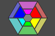 The hexagon for converting color images to b&w