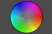 色調を追加するためのグラデーションサークル