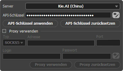 Servereinstellungen
