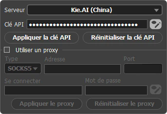 Options du serveur
