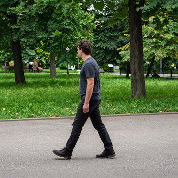 Man Walking in The Park