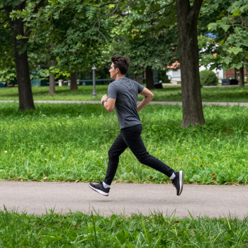 Man Running in The Park