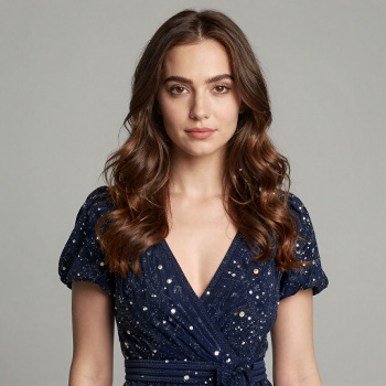 Photo of a Brunette in a Dress