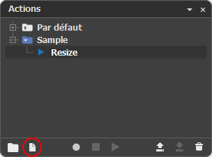 Nouvelle action