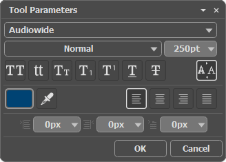 Texteinstellungen