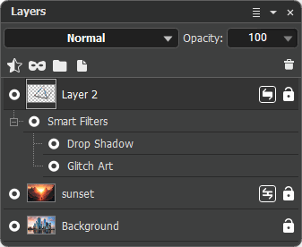 Smart Objects in the Layers Panel