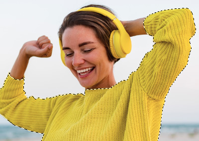 Sélection : en pointillés