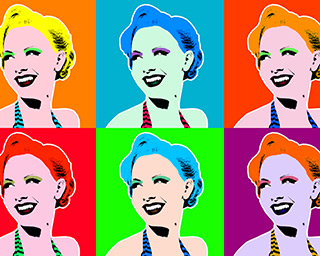 Ritratto in stile Andy Warhol